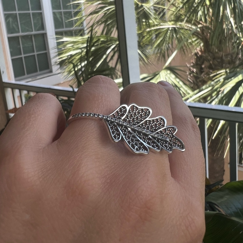 Oak Leaf Double Ring - Various Sizes - image 4
